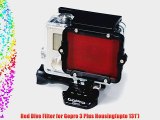 Moonshuttle Color Correction Dive Filter Red Filter for Gopro hero 4 and 3 plus  good for 30'