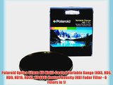 Polaroid Optics 52mm HD Multi-Coated Variable Range (ND3 ND6 ND9 ND16 ND32 ND400) Neutral Density