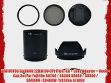 KIWIFOTOS SL1000K 72MM UV CPL Filter Kit   Lens Adapter   Hood   Cap Set For Fujifilm S8200