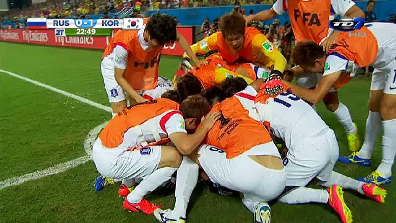 Gol: Rusia 0 - 1 República de Corea