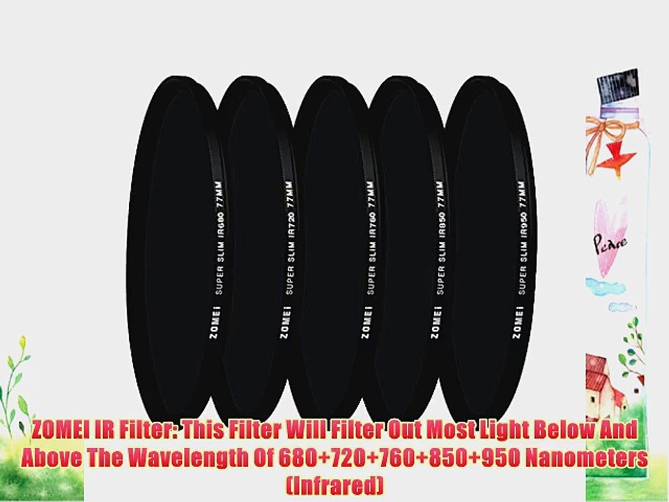 Zomei 62mm Ir 680 7 760 850 950 Glass Infrared X Ray Filter 5 Piece Video Dailymotion