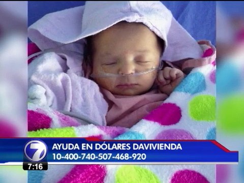 Niña de menos de un mes ocupa su ayuda para costear urgente cirugía