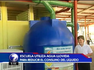 Una escuela de Alajuelita utiliza agua llovida para su gasto