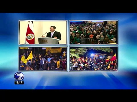 Tras primer corte, Araya a la cabeza con 36,24%, Solís con 21,8% y Villalta 17,37%