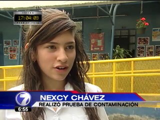 Cuatro escuelas realizaron experimento para comprobar nivel de contaminación