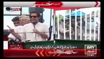 What Imran Khan Said on Container When Protesters Entered PTV Building