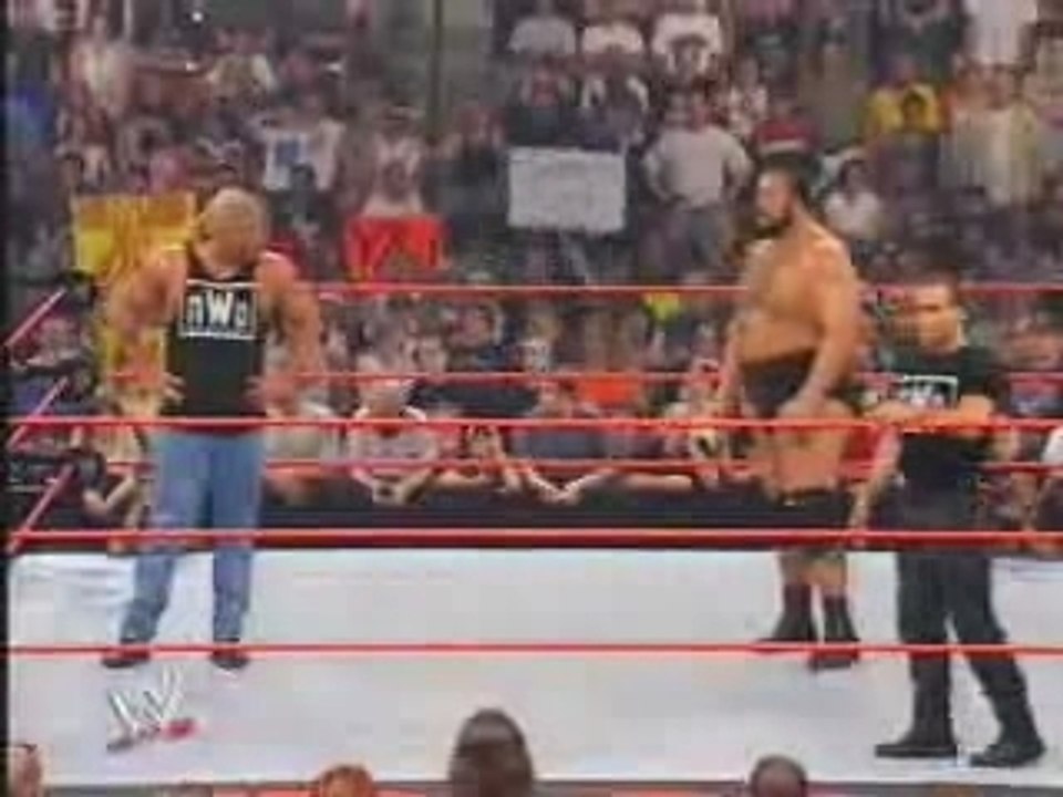 WWE -HBK kicks The giant out of the nWo