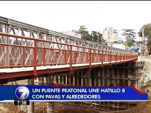 Hundimiento de Circunvalación ya cuenta con un puente para el paso de peatones