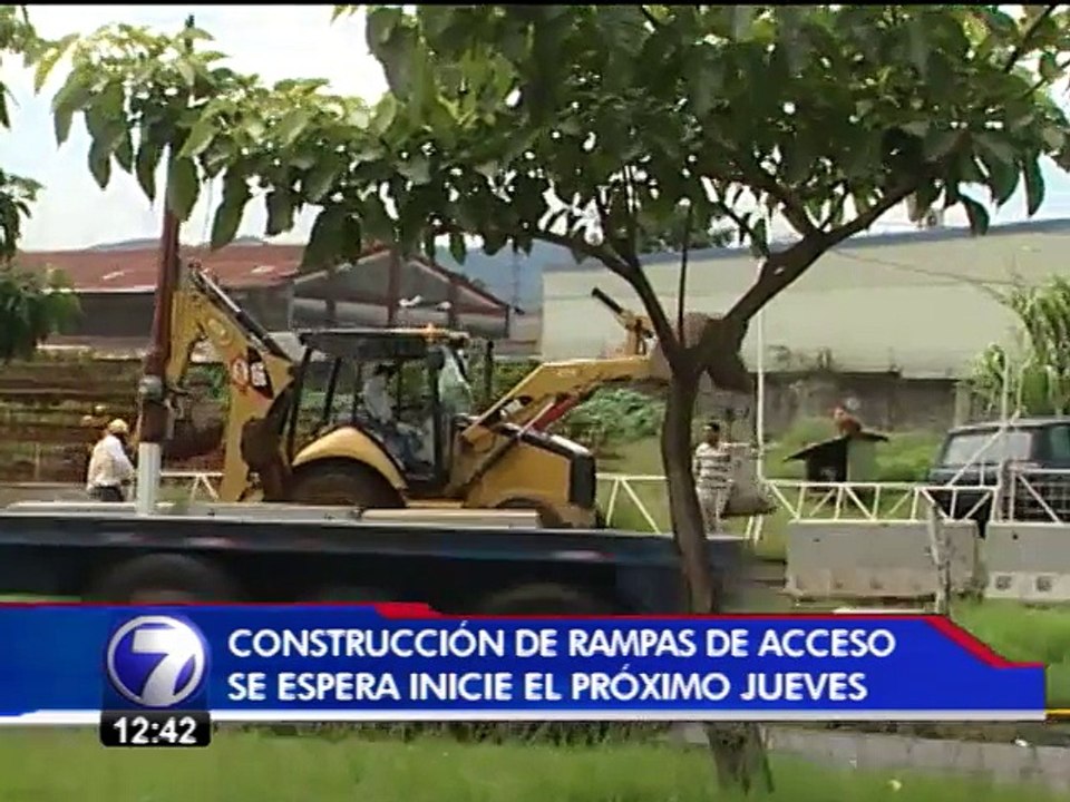 Trabajos en la rotonda de Paso Ancho arrancan con poco movimiento