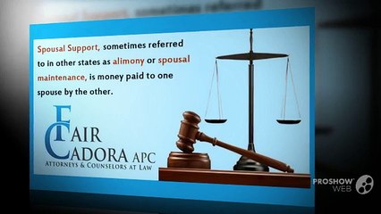 Spousal Support by Fair Cadora