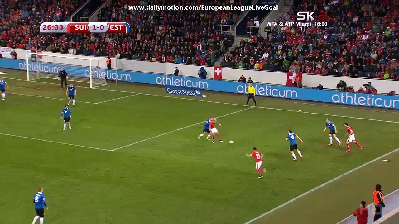 Granit Xhaka 2:0 | Switzerland - Estonia 27.03.2015 HD
