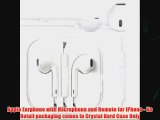 Apple Earphone with Microphone and Remote for iPhone No Retail packaging comes in Crystal Hard Case Only