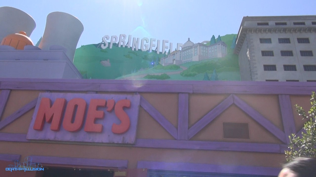 Downtown Springfield Tour Vlog (HD) The Simpsons Universal Studios Hollywood