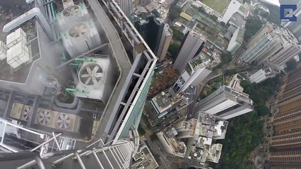 Des ados escaladent un gratte-ciel de 250m de haut sans protection : flippant!