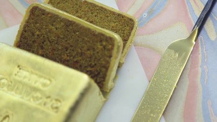 Un gateau 24 carats qui ressemble à un vrai lingot d'or!