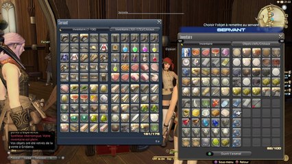 FINAL FANTASY XIV : A Realm Reborn gestion inventaire et ventes