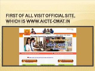 Declared Result 2015 On aicte-cmat.in, View It Merit List By Roll No