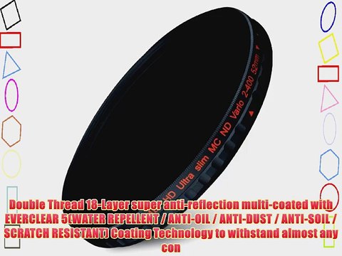 Zomei? Ultra Slim HD 18 Layer Super Multi-Coated SCHOTT Glass PRO Fader Variable Density Neutral