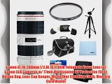 Canon EF 70-200mm f/2.8L IS II USM Telephoto Zoom Lens for Canon SLR Cameras w/ 77mm Multicoated