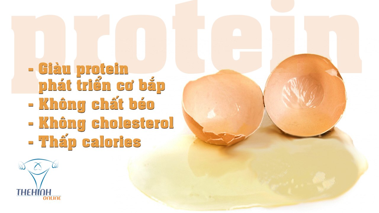 Thành phần dinh dưỡng lòng trắng trứng gà vịt - Thực phẩm thể hình