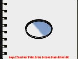 Hoya 72mm Four Point Cross Screen Glass Filter (4X)