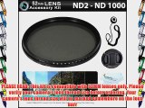 Deluxe 52mm NDX Variable Range Neutral Density Fader Filter Kit (Adjustable From ND2-ND1000)