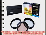 Polaroid Optics 82mm 3 Piece Special Effect Camera/Camcorder Lens Filter Kit (Soft Focus Revolving