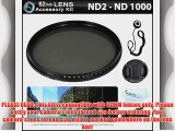 Deluxe 62mm NDX Variable Range Neutral Density Fader Filter Kit (Adjustable From ND2-ND1000)