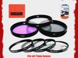 77mm Multi-Coated 7 Piece Filter Set Includes 3 PC Filter Kit (UV-CPL-FLD-) And 4 PC Close