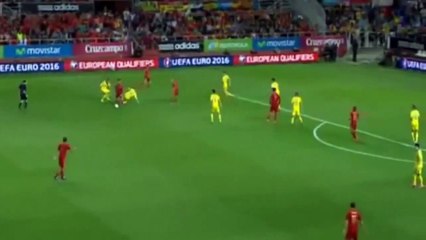 Roulette magnifique d'Isco / Espagne - Ukraine