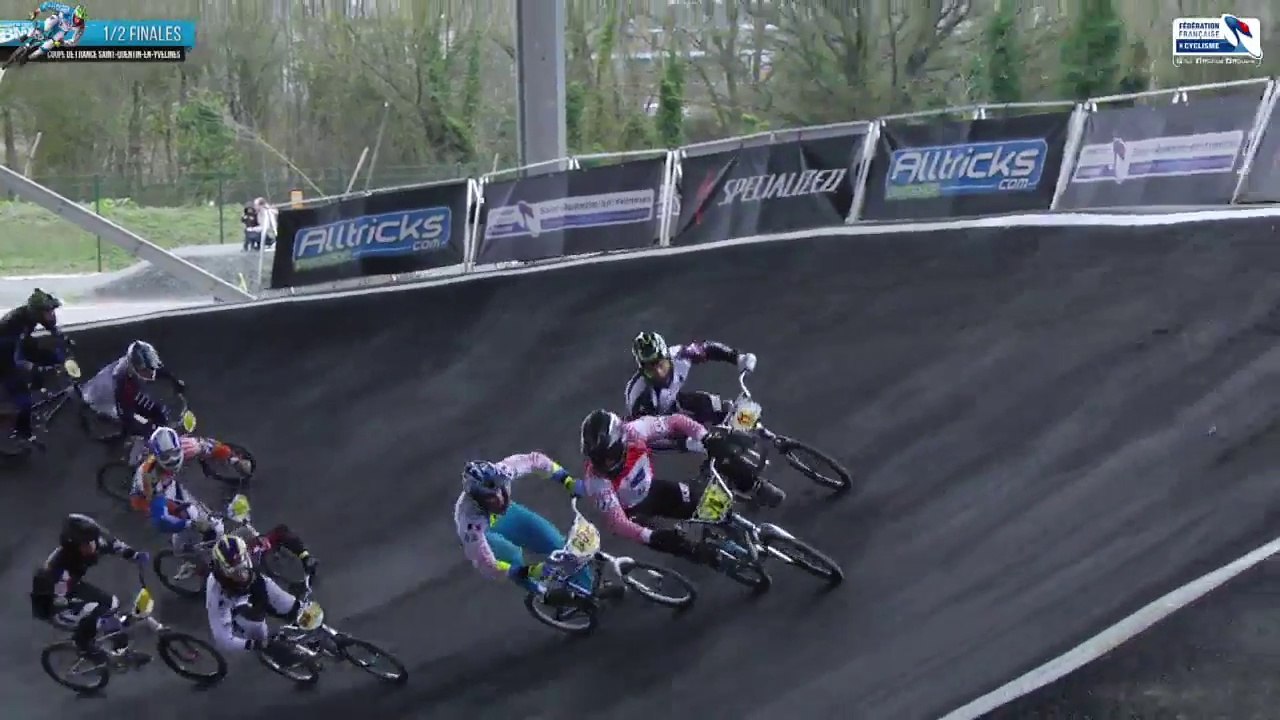 REPLAY 1/2 FINALES SAMEDI MATIN LIVE COUPE DE FRANCE BMX À SAINT-QUENTIN EN YVELINES 28 MARS 2015
