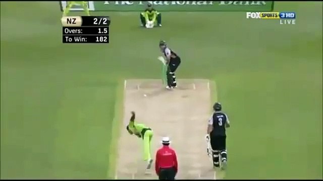 Shahid Afridi Brilliant Run Out vs New Zealand T20