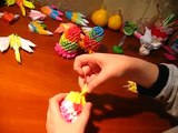 Модульное оригами  Подставка под радужное пасхальное яйцо (origami) Идеи рукоделия