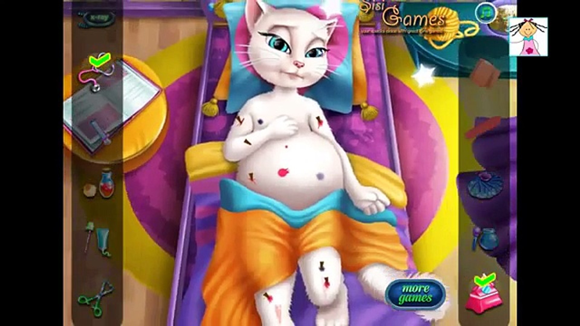 My Talking Tom & Talking Angela Series - Pregnant Angela Emergency Game -  video Dailymotion
