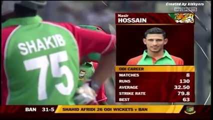 SHAHID _BOOM BOOM_ AFRIDI 5_23 VS BANGLADESH 1ST ODI 2011