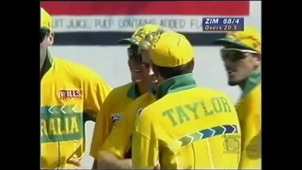 SHANE WARNE PUTS ON A BOWLING CLINIC VS ZIMBABWE 1996 WORLD CUP!