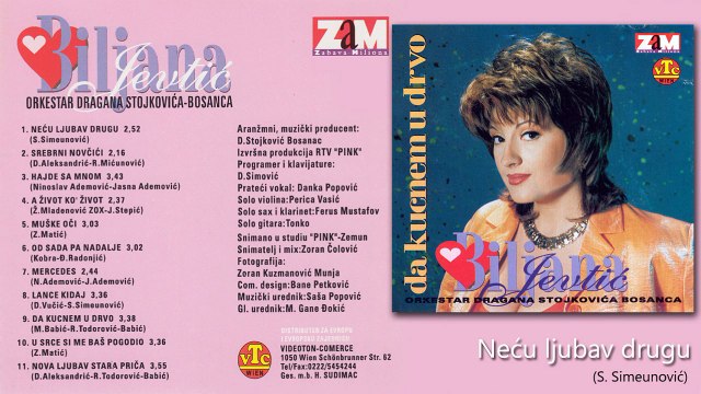 Biljana Jevtic - Necu ljubav drugu (1997)