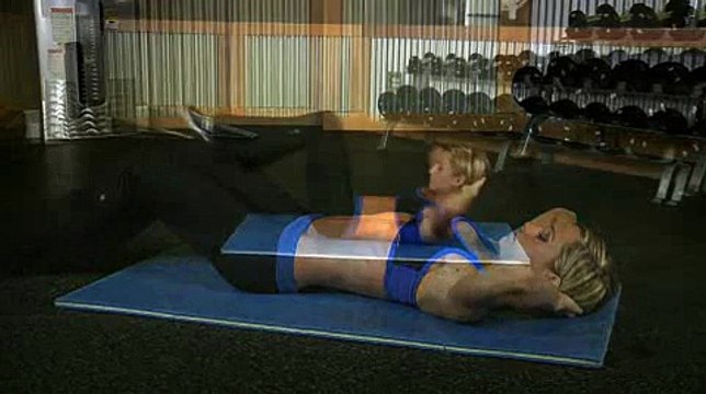 Air Bike Exercise Abdominals for Women