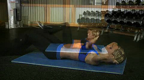 Air Bike Exercise Abdominals for Women