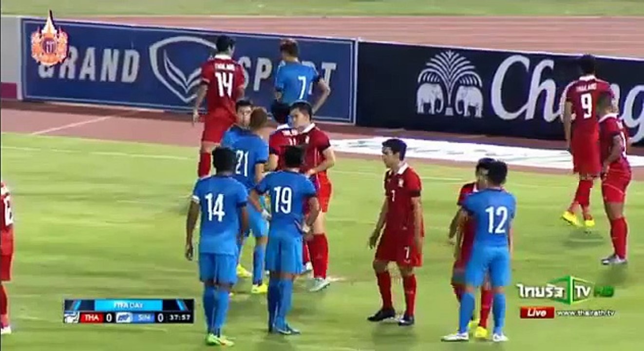 Thailand 2-0 Singapore | 2015 Friendly | 3/26/15