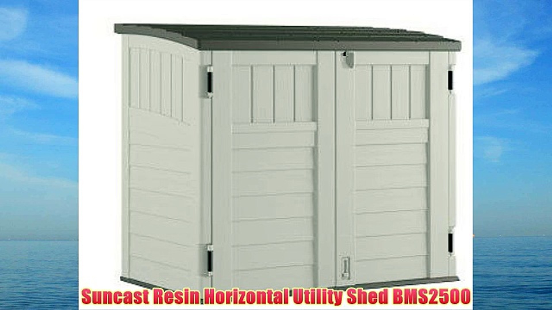 Suncast Resin Horizontal Utility Shed Bms2500 Video Dailymotion