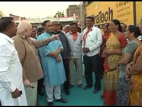 Rajkot Gondal storm water drain launched by Vijay Rupani,Govindbhai Patel