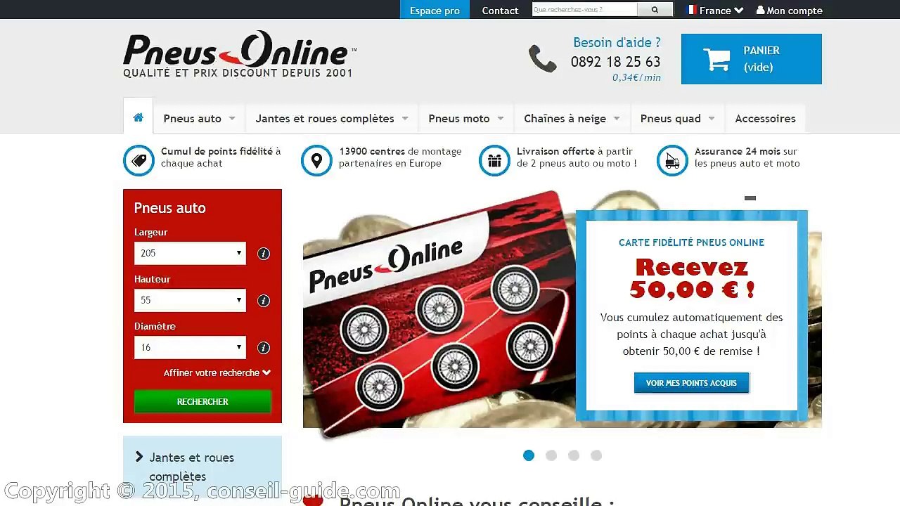 Avis client - Pneus online vs 123pneus