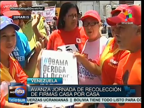 Avanza recolección de firmas contra decreto amenazante para Venezuela