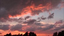 Beautiful Sunset , red clouds time-lapse HD