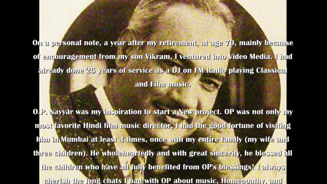 DR. NAG RAO PRESENTS O.P. NAYYAR'S AUDIO FILES: SABSE BADA RUPAIYA: KAHE PATANGA DEEP SE