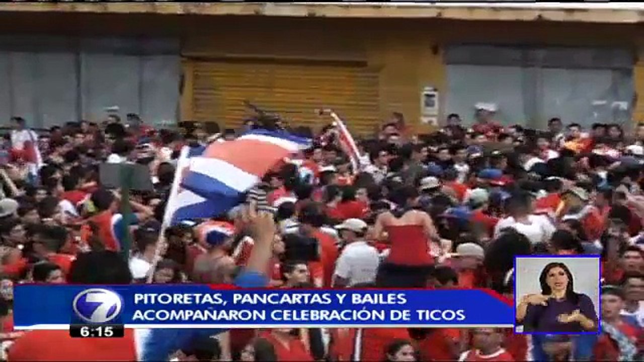 De frontera a frontera, Costa Rica celebró la clasificación de La Sele a cuartos de final