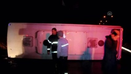 Turgutlu'da İşçi Servisi Devrildi: 1 Ölü, 11 Yaralı