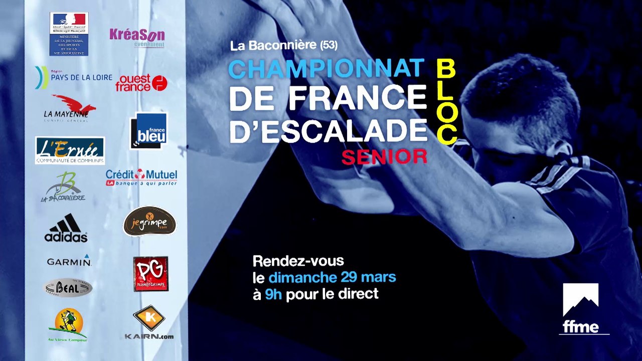 Championnat de France d'escalade de bloc / Demi-finales (REPLAY)