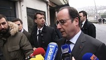 Interview du président à Tulle, en marge des élections départementales